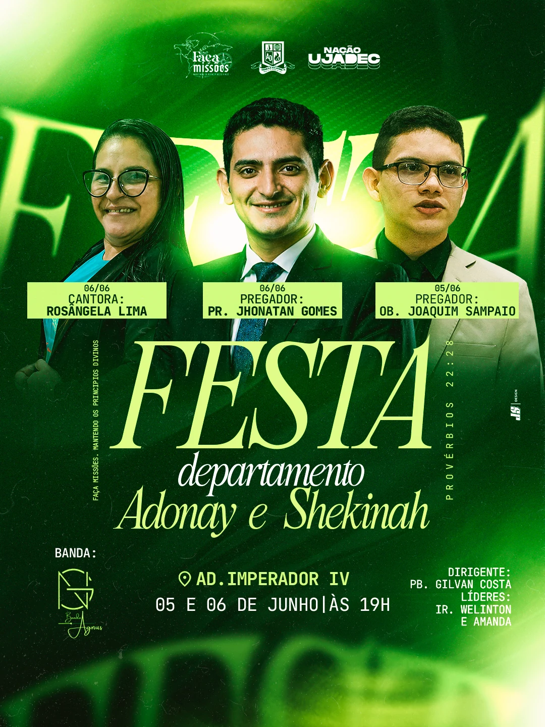 Campanha Adonay e Shekinah, de Joaquim Sampaio